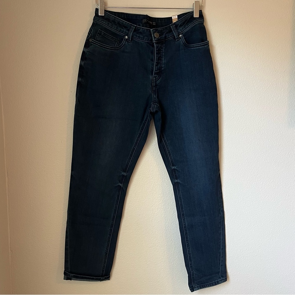 Prana Buxton Stretch Denim Button Fly Jeans in Deep Blue Size 27/4 New with Tags